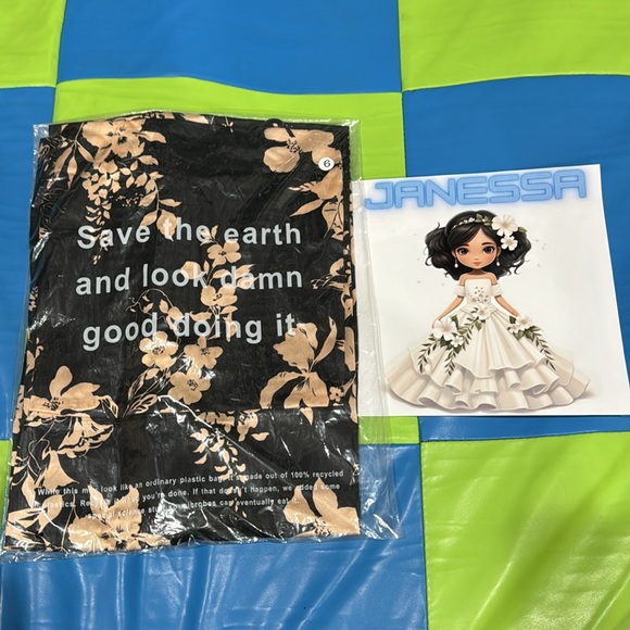 Reformation Frankie Silk Dress | Black Motif🛍Spring Summer Sale🛍 - Picture 5 of 12